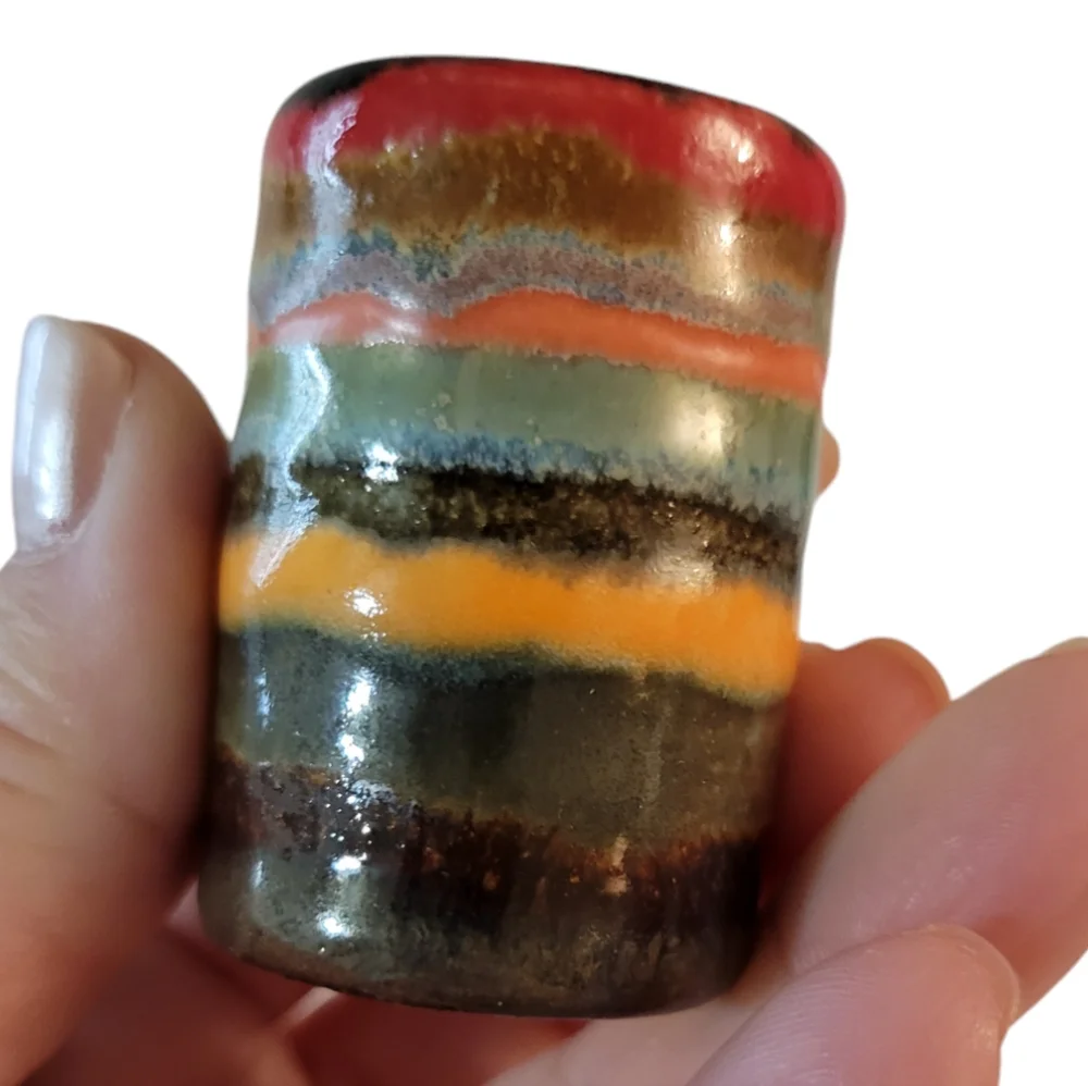 Hand Crafted multicolored glazed
